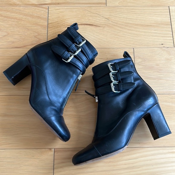 Tabatha Simmons leather buckle boots - Picture 2 of 6